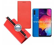 Re-Grid magnetinis dėklas Samsung Galaxy A50 telefonams raudonos spalvos