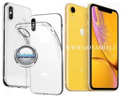 Skin silikoninis dėklas 2MM storio Apple iPhone XR telefonams