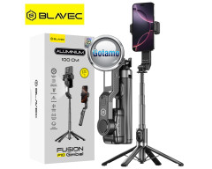 Keturkojis stovas asmenukių (selfie) lazda Blavec Fusion 100CM LED + Gimbal