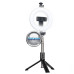 Asmenukių selfie lazdos trikojai - Trikojis stovas asmenukių (selfie) lazda su apšvietimu Ring Light