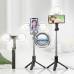 Asmenukių selfie lazdos trikojai - Trikojis stovas asmenukių (selfie) lazda su apšvietimu Stand Plus 2 LED