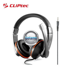 Ausinės Cliptec su išoriniu mikrofonu juodos spalvos