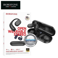 Ausinės ir laisvų rankų įranga - Bluetooth ausinės Borofone In Ear 10h Music juodos spalvos