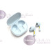 Ausinės ir laisvų rankų įranga - Bluetooth ausinės Borofone Mate Baby Blue žydros spalvos