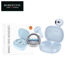Ausinės ir laisvų rankų įranga - Bluetooth ausinės Borofone Mate Baby Blue žydros spalvos