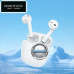 Ausinės ir laisvų rankų įranga - Bluetooth ausinės Borofone Snowflake baltos spalvos