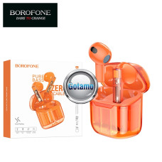 Ausinės ir laisvų rankų įranga - Bluetooth ausinės Borofone Zero Orange oranžinės spalvos