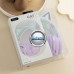 Ausinės ir laisvų rankų įranga - Bluetooth ausinės GJBY CAT 10H Music violetinės spalvos