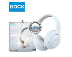 Bluetooth ausinės Rock ANC 15H Music šviesiai pilkos spalvos