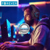 Žaidimams skirtos Bluetooth ausinės Forever su mikrofonu