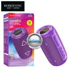 Bluetooth belaidės kolonėlės - Bluetooth garsiakalbis kolonėlė Borofone Colorful violetinės spalvos