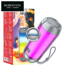 Bluetooth garsiakalbis kolonėlė Borofone True Wireless Stereo FM pilkos spalvos