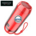 Bluetooth garsiakalbis kolonėlė Borofone True Wireless Stereo FM raudonos spalvos