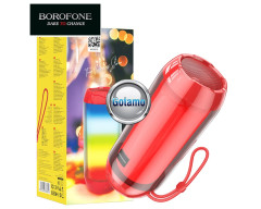 Bluetooth garsiakalbis kolonėlė Borofone True Wireless Stereo FM raudonos spalvos