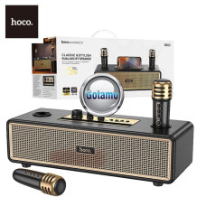 Bluetooth garsiakalbis kolonėlė su karaoke ir mikrofonais Bluetooth garsiakalbis kolonėlė su karaoke ir mikrofonais