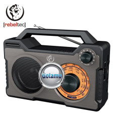 Bluetooth belaidės kolonėlės - Įkraunant vidinį akumuliatorių maitinamas radijo imtuvas (radija) RebelTec Rodos