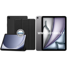 Apple iPad Air 11 (2024, 2025), Apple iPad Air (2020, 2022) dėklai ir apsauginiai stiklai - 3Fold dėklas Apple iPad Air 11 (2024, 2025), Apple iPad Air (2020, 2022) planšetėms juodos spalvos