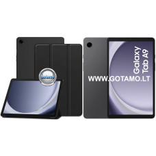 3Fold dėklas Samsung Galaxy Tab A9 planšetei juodos spalvos