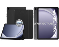 3Fold dėklas Samsung Galaxy Tab A9 Plus planšetei juodos spalvos