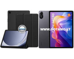 3Fold dėklas Xiaomi Redmi Pad 2 (11") planšetėms juodos spalvos