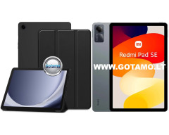 3Fold dėklas Xiaomi Redmi Pad SE (11") planšetei juodos spalvos