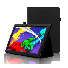 Lenovo Tab 3 10, Tab 2 A10-30, Tab 2 A10-70 dėklai ir apsauginiai stiklai - DENVER dėklas Lenovo Tab 3 10, Lenovo Tab 2 A10-30, Lenovo Tab 2 A10-70 planšetėms juodos spalvos