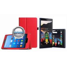 Lenovo Tab 3 8 LTE, Tab 3 8 Plus, Tab 2 A8-50 dėklai ir apsauginiai stiklai - Denver dėklas Lenovo Tab 3 8 LTE, Lenovo Tab 3 8 Plus, Lenovo Tab 2 A8-50 plenšetėms raudonos spalvos