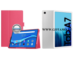 DENVER dėklas Samsung Galaxy Tab A7 10.4 (2020, 2022) planšetėms tamsiai rožinės spalvos