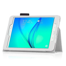 Samsung Galaxy Tab E 8.0 dėklai ir apsauginiai stiklai - DENVER dėklas Samsung Galaxy Tab E 8.0 planšetei baltos spalvos
