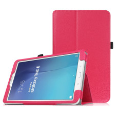 Samsung Galaxy Tab E 9.6 dėklai ir apsauginiai stiklai - DENVER dėklas Samsung Galaxy Tab E 9.6 planšetei tamsiai rožinės spalvos
