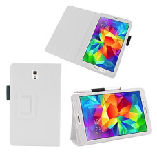 Samsung Galaxy Tab S 8.4 dėklai ir apsauginiai stiklai - DENVER dėklas Samsung Galaxy Tab S 8.4 planšetei baltos spalvos