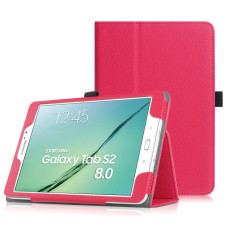 Samsung Galaxy Tab S2 8.0 dėklai ir apsauginiai stiklai - DENVER dėklas Samsung Galaxy Tab S2 8.0 planšetei tamsiai rožinės spalvos