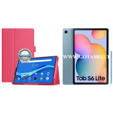 Samsung Galaxy Tab S6 Lite (2020, 2022, 2024) dėklai ir apsauginiai stiklai - DENVER dėklas Samsung Galaxy Tab S6 Lite (2020, 2022, 2024) planšetėms tamsiai rožinės spalvos