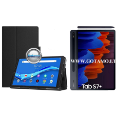 DENVER dėklas Samsung Galaxy Tab S7 Plus, Tab S7 FE, Tab S8 Plus planšetėms juodos spalvos