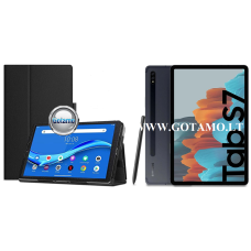 Samsung Galaxy Tab S7, Samsung Galaxy Tab S8 dėklai ir apsauginiai stiklai - DENVER dėklas Samsung Galaxy Tab S7, Samsung Galaxy Tab S8 planšetėms juodos spalvos