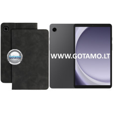 Samsung Galaxy Tab A9 dėklai ir apsauginiai stiklai - Denver Suede dėklas Samsung Galaxy Tab A9 planšetei juodos spalvos