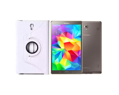 RIO dėklas Samsung Galaxy Tab S 8.4 planšetei baltos spalvos