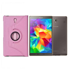Samsung Galaxy Tab S 8.4 dėklai ir apsauginiai stiklai - RIO dėklas Samsung Galaxy Tab S 8.4 planšetei šviesiai rožinės spalvos