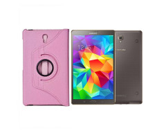 RIO dėklas Samsung Galaxy Tab S 8.4 planšetei šviesiai rožinės spalvos
