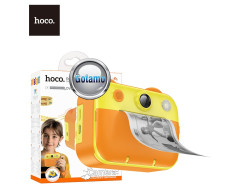 Vaikiškas spausdinantis fotoaparatas Hoco Children Camera 480P Print geltonos spalvos