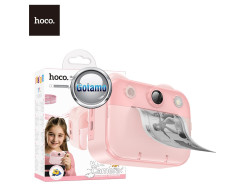 Vaikiškas spausdinantis fotoaparatas Hoco Children Camera 480P Print rožinės spalvos