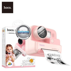 Vaikiškas spausdinantis fotoaparatas Hoco Children Camera 720P Print rožinės spalvos