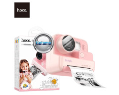 Vaikiškas spausdinantis fotoaparatas Hoco Children Camera 720P Print rožinės spalvos