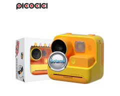 Vaikiškas spausdinantis fotoaparatas Picocici Children Camera 1080P Pro Print geltonos spalvos