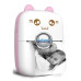 Žaismingas nešiojamas termo spausdintuvas FunCat (Bluetooth) rožinės spalvos