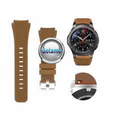 Apyrankės dirželiai 22mm išmaniesiems laikrodžiams ir apyrankėms - Apyrankė dirželis 22mm silikoninis išmaniajam laikrodžiui ar išmaniajai apyrankei rudos spalvos