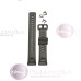 Apyrankė dirželis Huawei Band 4 Pro, Huawei Band 3, Huawei Band 3 Pro silikoninis išmaniajai apyrankei juodos spalvos