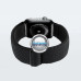 Apyrankės dirželiai Apple išmaniesiems laikrodžiams 42mm 44mm 45mm 49mm - Apyrankė dirželis medžiaginis tamprus Apple išmaniajam laikrodžiui 42mm 44mm 45mm 49mm juodos spalvos