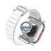 Apyrankės dirželiai Apple išmaniesiems laikrodžiams 42mm 44mm 45mm 49mm - Apyrankė dirželis Textile Solid Apple išmaniajam laikrodžiui 42mm 44mm 45mm 49mm šviesiai pilkos spalvos
