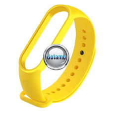 Apyrankės dirželiai Xiaomi Mi Band 5 6 7 išmaniosioms apyrankėms - Apyrankė dirželis Xiaomi Mi Band 5 6 7 išmaniosioms apyrankėms geltonos spalvos